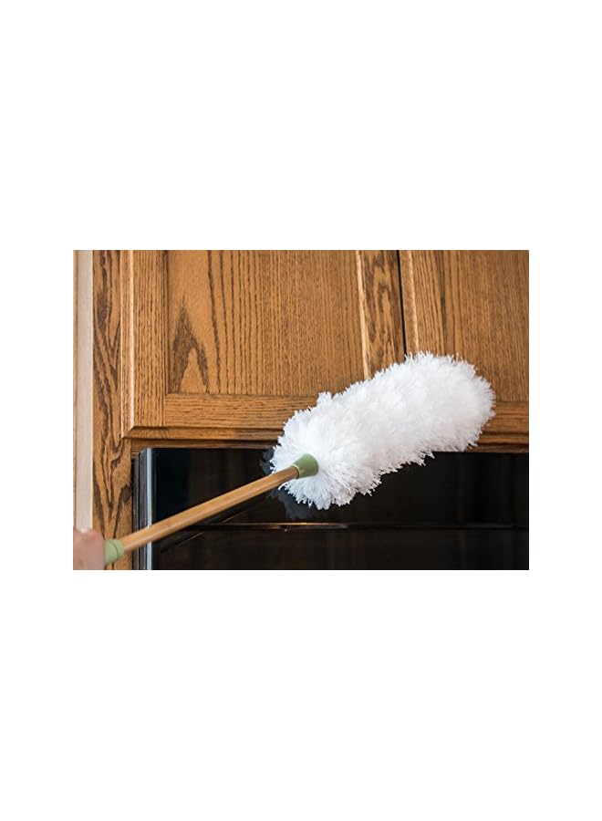 vesus أداة تنظيف الغبار من الألياف الدقيقة مع مقبض مصنوع من الخيزران المستدام - Image 2