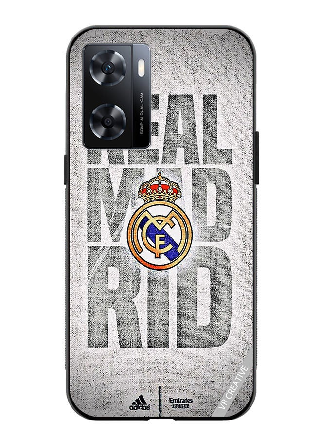 VR CREATIVE Protective Case Cover For OnePlus Nord N20 SE Real Madrid Logo Design Multicolour - Image 1