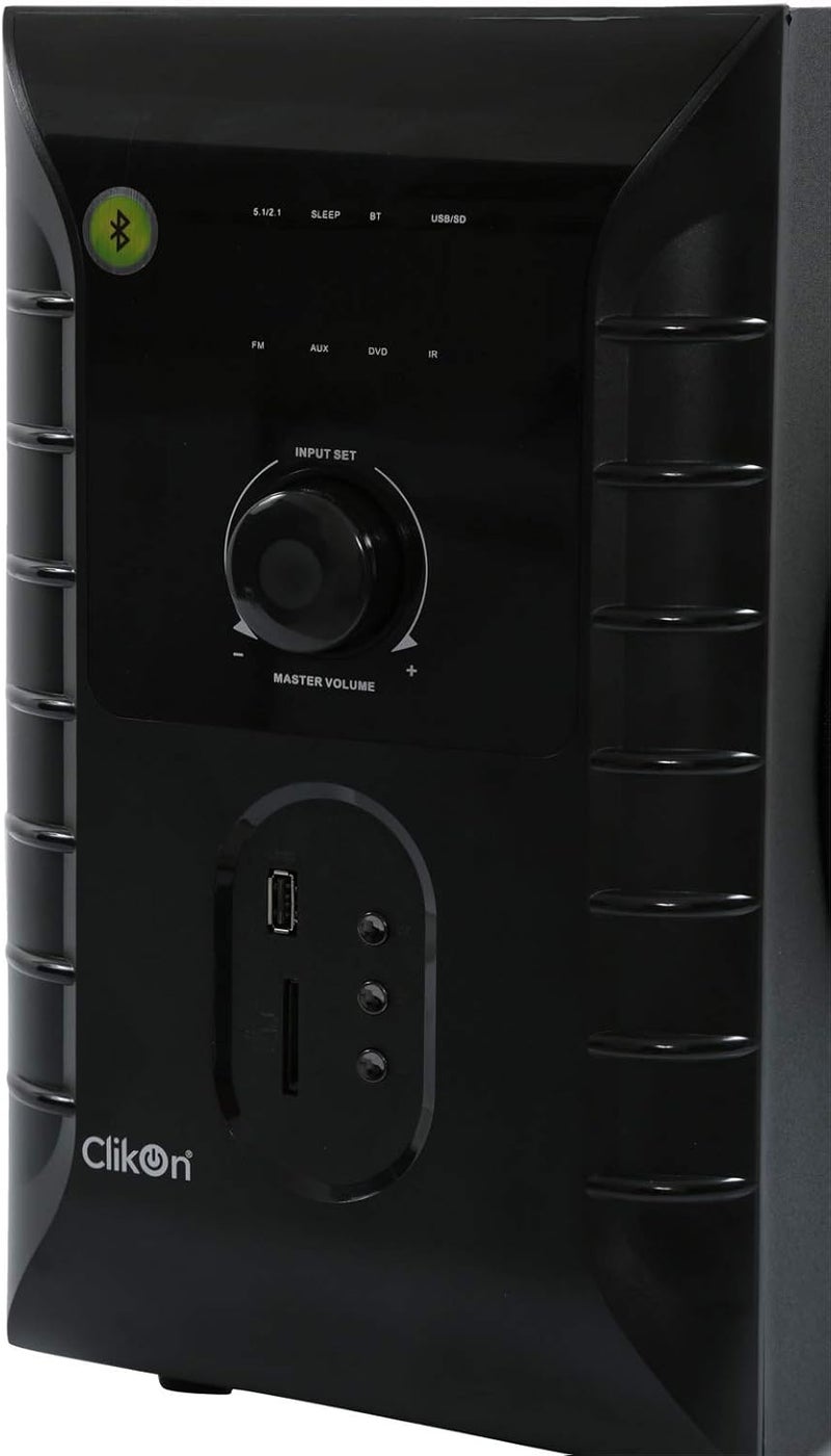 كليكون مكبر صوت متعدد الوسائط 5.1 مع بلوتوث، إدخال USB SD وراديو FM رقمي - CK805 - Image 4