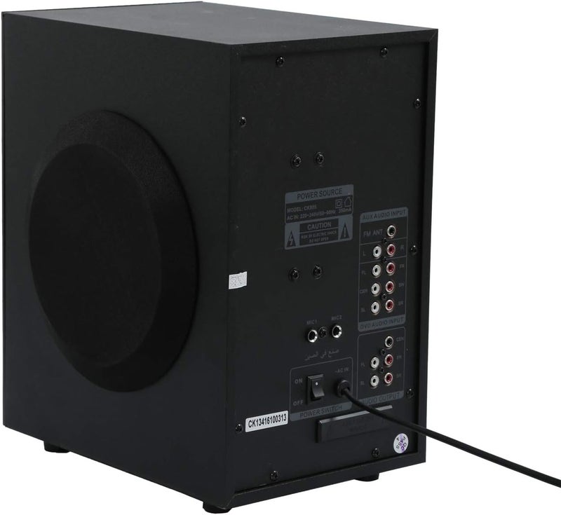 كليكون مكبر صوت متعدد الوسائط 5.1 مع بلوتوث، إدخال USB SD وراديو FM رقمي - CK805 - Image 3