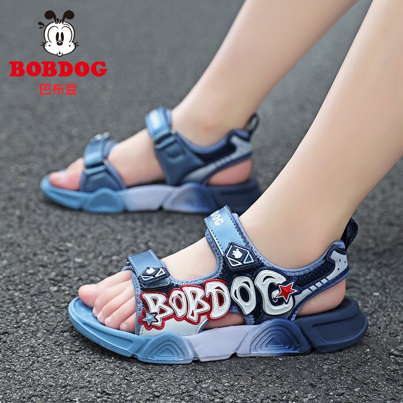 Babu Bean Sandals Summer Boys Sandals Large Children Non-Slip Soft Sole Lightweight Boys Beach Shoes - Image 2
