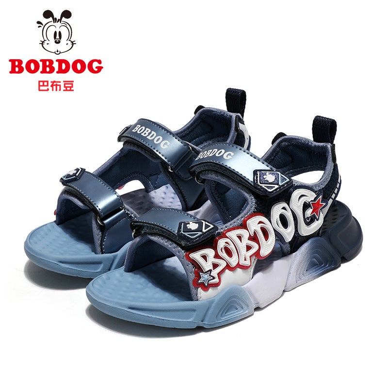 Babu Bean Sandals Summer Boys Sandals Large Children Non-Slip Soft Sole Lightweight Boys Beach Shoes - Image 1