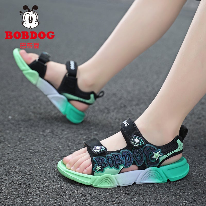 Babu Bean Sandals Summer Boys Sandals Large Children Non-Slip Soft Sole Lightweight Boys Beach Shoes - Image 5