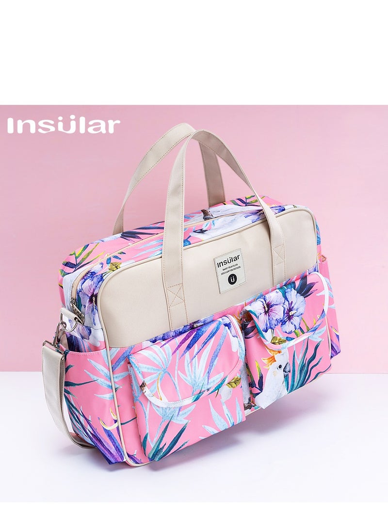 insular Multifunctional Animal Print Travel Nappy Bag With High-Quality Material - Image 2