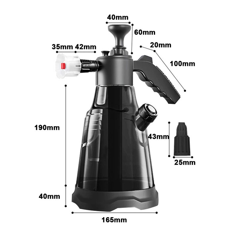 Handheld Foam Sprayer Car Washing Tool Foam Maker Garden Watering Bottle Auto Cleaning Sparyer Watering Can Pneumatic Foam Can - Image 2