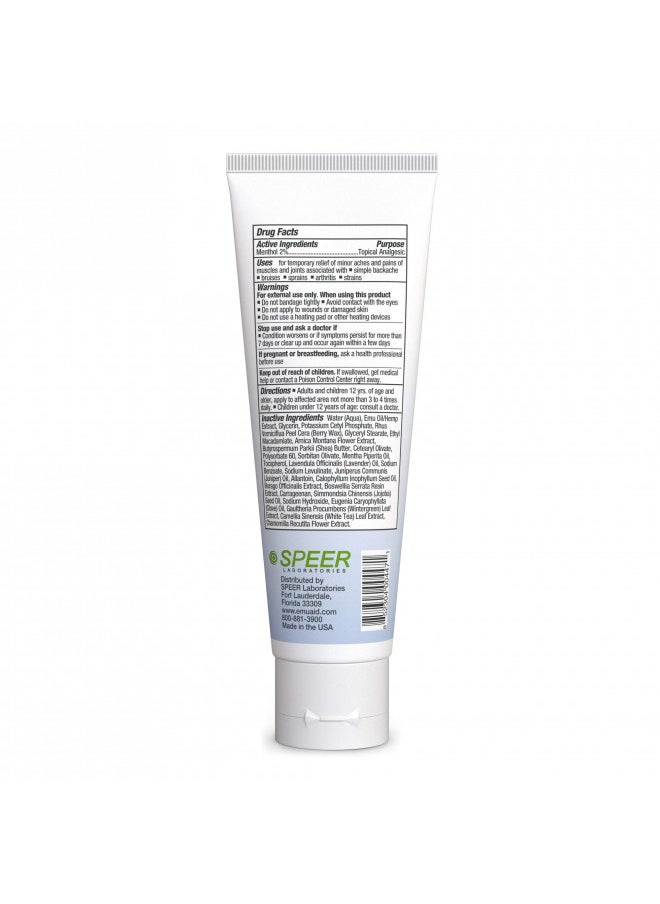 Emuaid EMUAID Pain Relieving Cream 4oz - Relief for aching muscles, shoulder, neck joint, lower back aches, hip, knee joints, leg, feet, nerve pain, inflammation, sciatica, and arthritis.  - Image 2