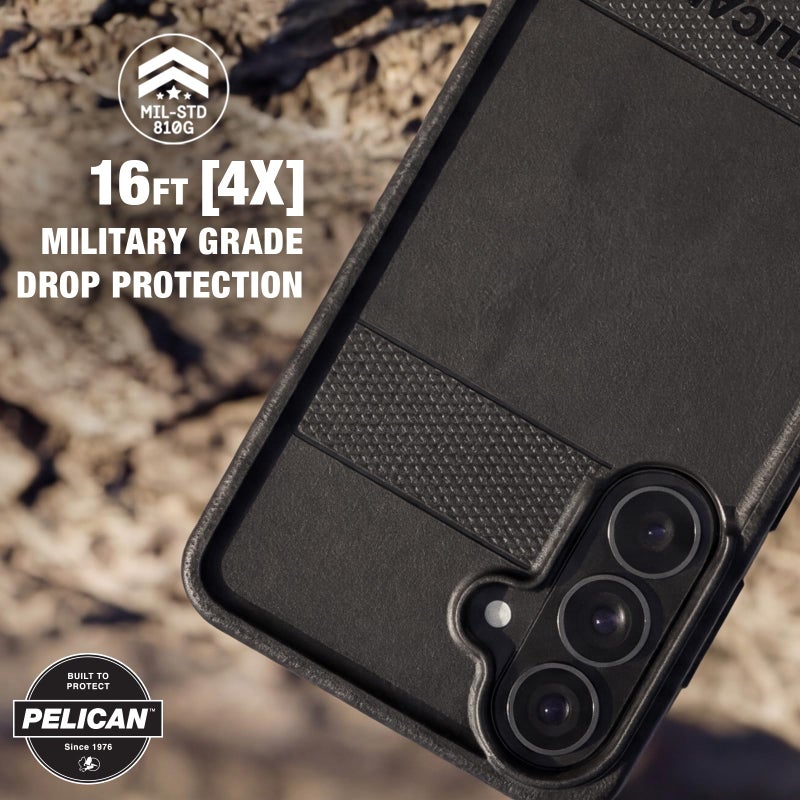 Pelican Protector Samsung Galaxy S26 Case [Magnetic and Wireless Charging] Rugged Phone Cover with 16ft Military-Grade Drop Protection - Heavy Duty Protective Case for Samsung Galaxy S26 6.3" - Black - Image 4
