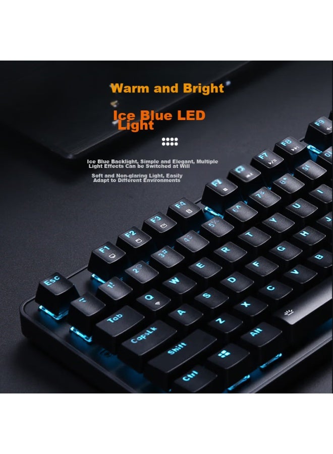 Daryo Dareu Ek810 Tri-mode Wireless Keyboard, Mechanical Keyboard, Office Keyboard With Bluetooth 2.4, Gaming Keyboard, Rechargeable With 2000mah Long Battery Life, White Brown Switch - Image 4