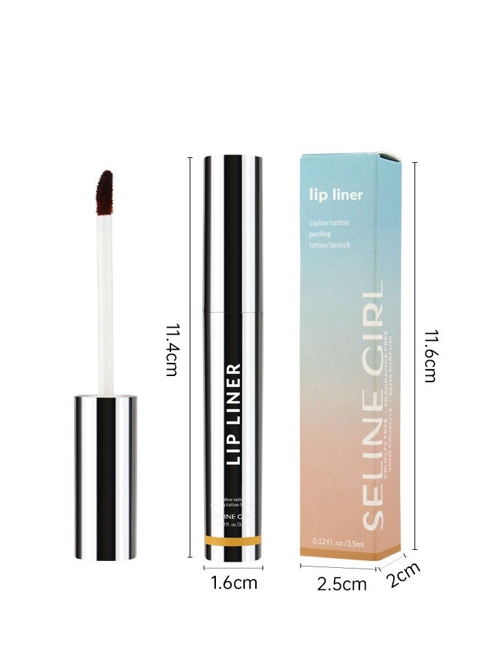 SELINE GIRL 3Pcs Peel Off Lip Liner,Matte Lip Liner,Waterproof Long Lasting Highly Pigmented Color Peel Off Lip Stain Lipsticks Makeup for Women  - Image 5