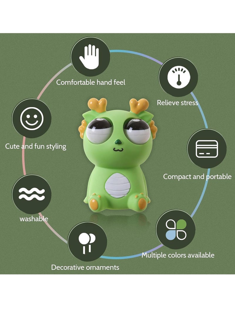 general 2024 Squeeze Stress Relief Toy Eye Popping Dragon Funny Eyeball Burst Toys Pop Out Eyes Toy for Birthday Gifts,Party Favors,Ideal Gift for All Occasions,Green - Image 3