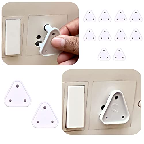 KidDough Baby Proofing Electrical Protector Socket Plug Cover Guards - Pack of 12, White, Open Socket Guards Protector for Kids Safety, Electric Plugs Cover, Baby Safety Product - Image 1
