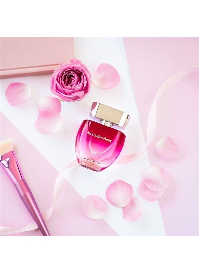 Mercedes-Benz Rose - Professional Fragrance For Women - Elegant And Irresistible - Romantic And Stylish - Naturally Infused And Crafted - Sweet, Fresh And Young - Eau De Toilette - 3 Oz  - Image 2