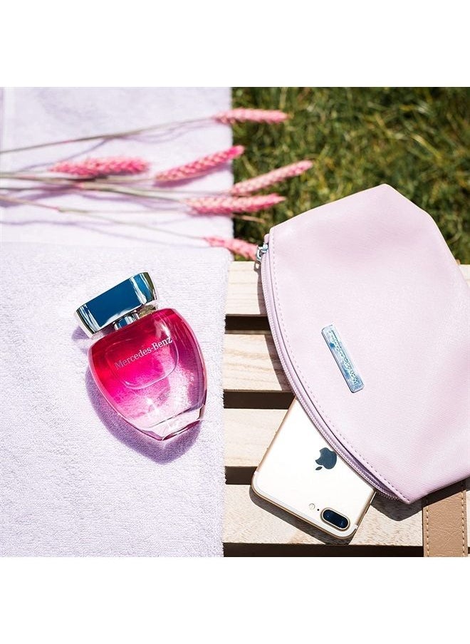 Mercedes-Benz Rose - Professional Fragrance For Women - Elegant And Irresistible - Romantic And Stylish - Naturally Infused And Crafted - Sweet, Fresh And Young - Eau De Toilette - 3 Oz  - Image 1