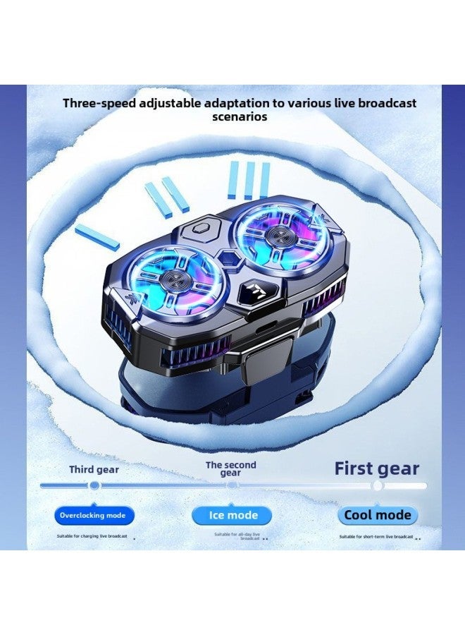 Dual-core Live Radiator Semiconductor Refrigeration Mobile Phone Bracket E-sports Cooling Artifact-Color:Radiator Disc Holder  - Image 4