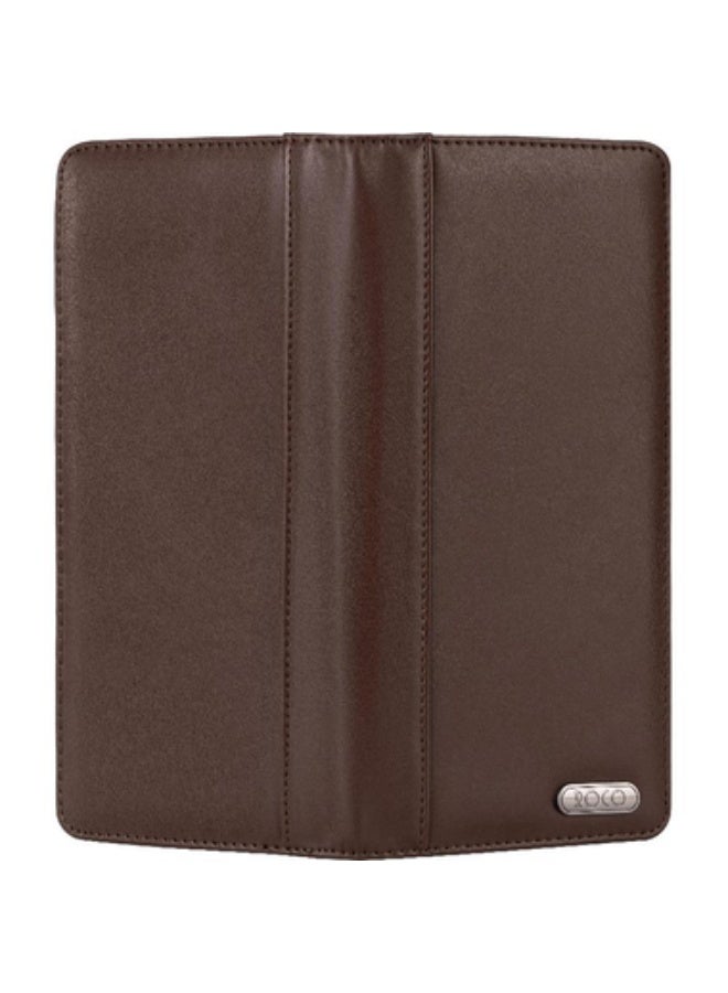 ROCO Business Card Holder 160 Cards8.5 X 5.4 cm Card Size Luxury Leather Brown - Image 2