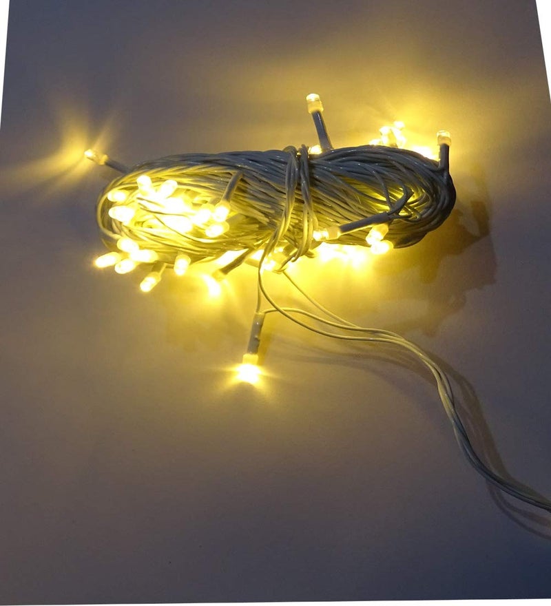 smarsSet of 10 pcs LED Ladi with Lenth of 1214 mtr with Copper Wire Remote Changer Decoration for Diwali Christmass Marrage Function and Birthda Function Warm White - Image 2