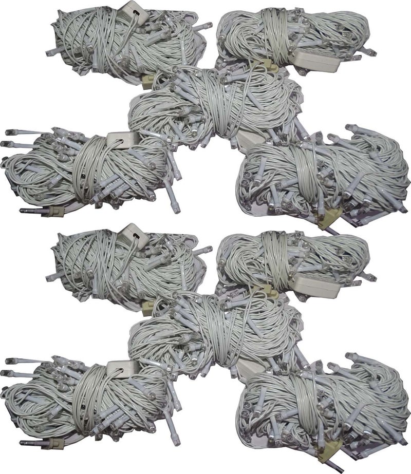 smarsSet of 10 pcs LED Ladi with Lenth of 1214 mtr with Copper Wire Remote Changer Decoration for Diwali Christmass Marrage Function and Birthda Function Warm White - Image 1