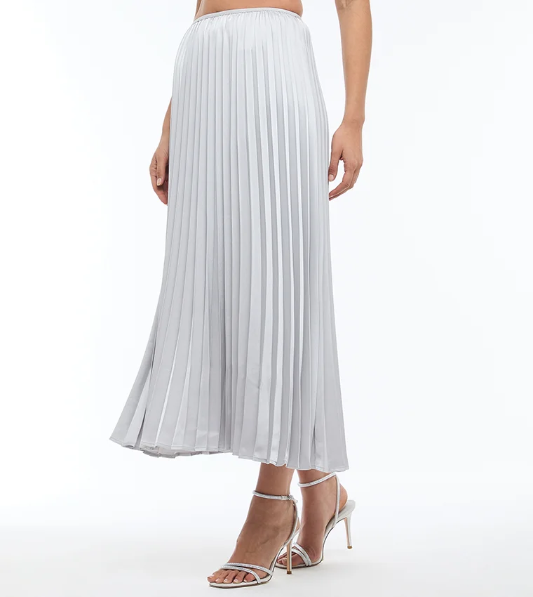 بي سي بي جي BCBG SOLID METALLIC SKIRT