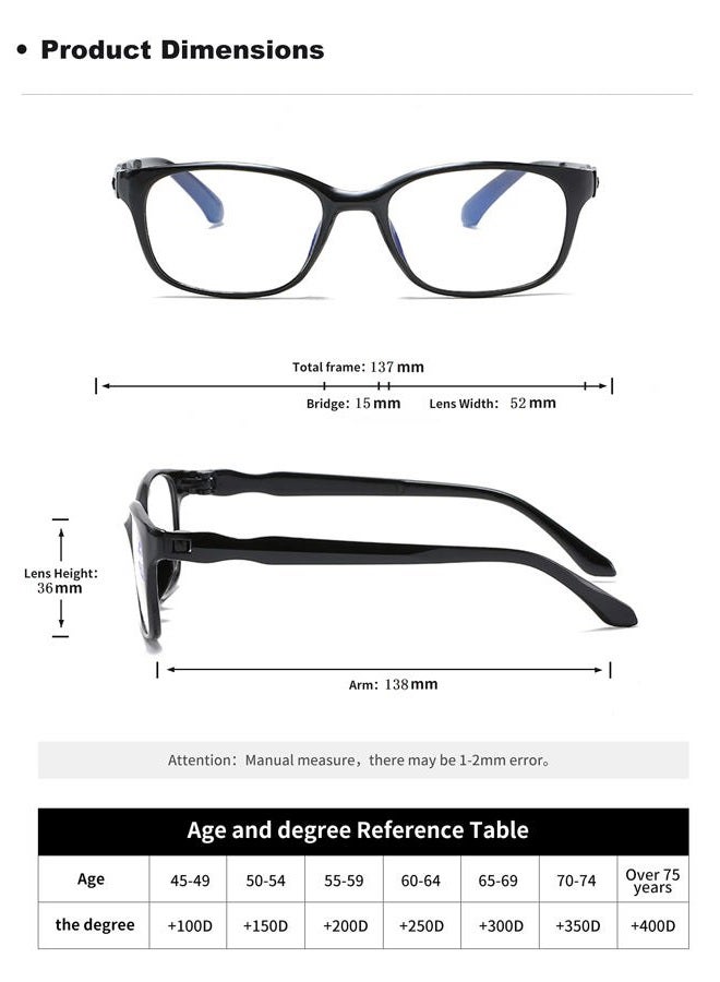VISENG 2 Pairs Unisex Super Lightweight Rimless Quality Readers Ultra Thin Clear Lenses Frameless Reading Glasses, 2 Pack, 2 Count (Pack of 1) - Image 3