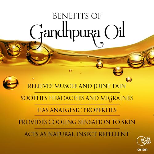 Arian™ Premium Gandhpura Carrier Oil - 100% Pure, Natural and Therapeutic Grade Carrier Oil for Nourishing Massage, Skin Care, Hair Care, and Personal Care (Gandhpura Oil, 100ml/3.3oz) - Image 4