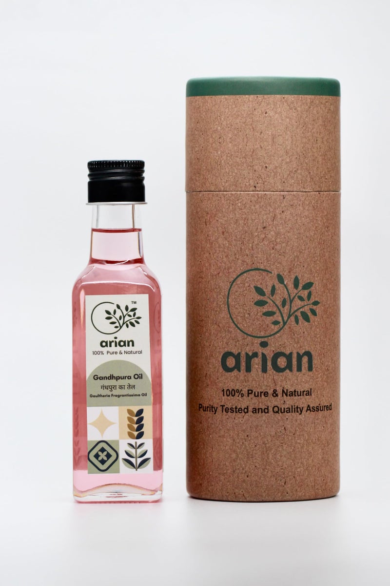 Arian™ Premium Gandhpura Carrier Oil - 100% Pure, Natural and Therapeutic Grade Carrier Oil for Nourishing Massage, Skin Care, Hair Care, and Personal Care (Gandhpura Oil, 100ml/3.3oz) - Image 2