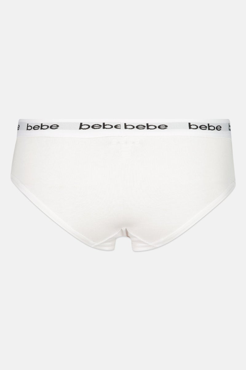 bebe Women 3 Pieces Brand Logo Briefs, Multicolor - Image 5
