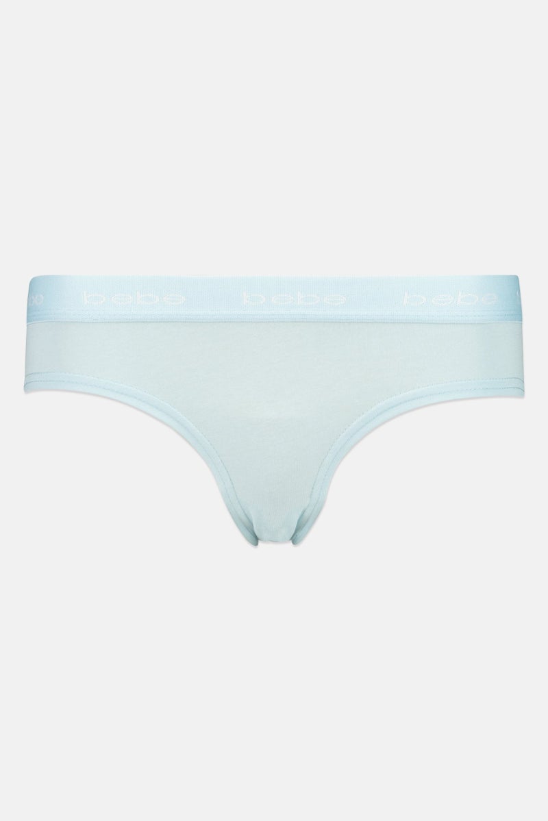 bebe Women 3 Pieces Brand Logo Briefs, Multicolor - Image 4