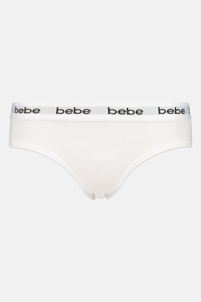 bebe Women 3 Pieces Brand Logo Briefs, Multicolor - Image 2