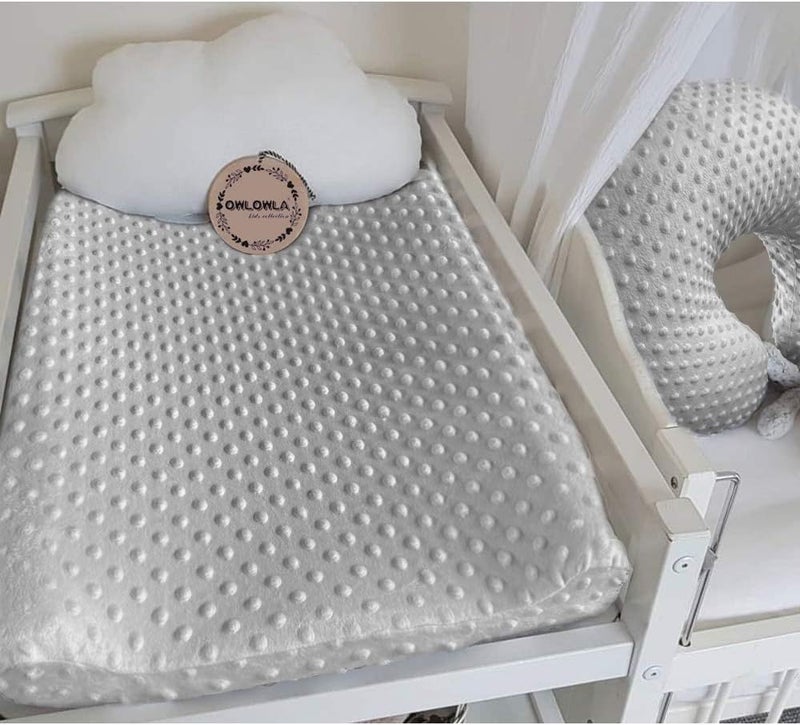 Owlowla Soft Minky Dots Changing Pad Cover - Image 5