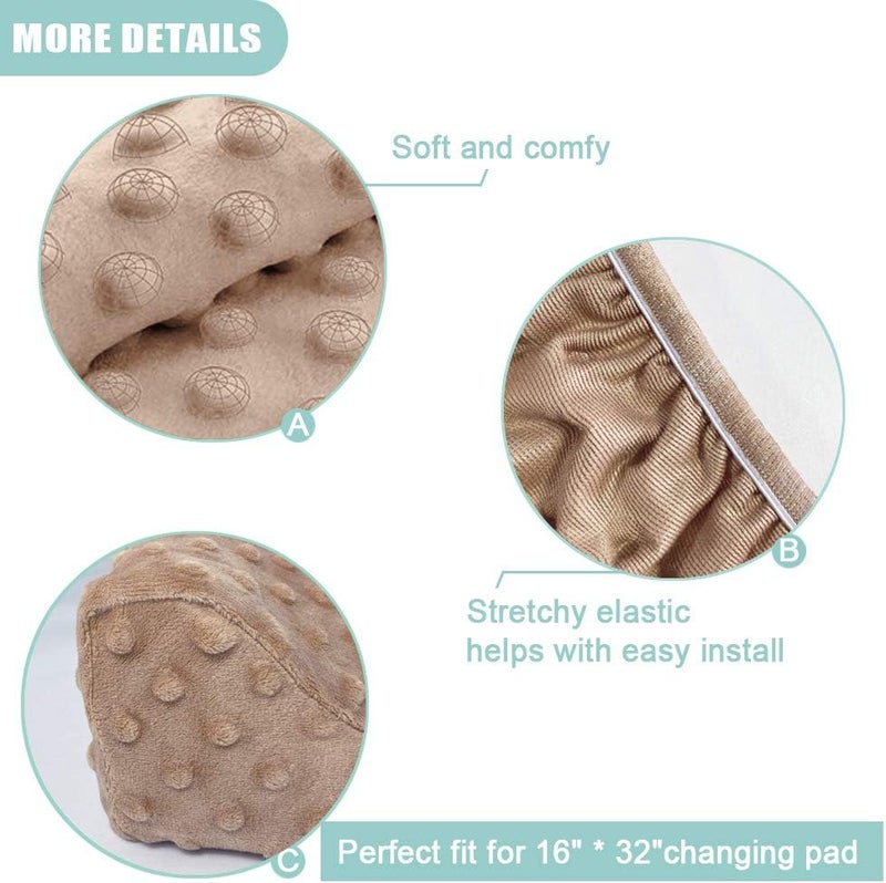 Owlowla Soft Minky Dots Changing Pad Cover - Image 3