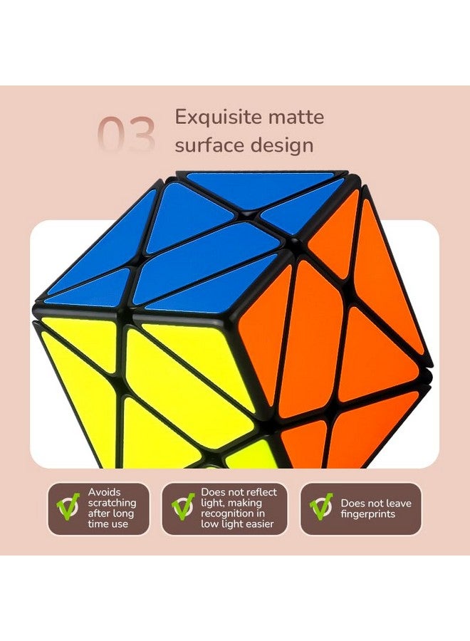 Cubelelo Cubelelo Drift Axis (Tiled) Magic Cube Puzzle | Unique Shape Mod with Premium Design, Smooth Finish Toy for Intermediate and Advanced Solvers | Suitable for Adults & Kids Ages 3 and Above  - Image 5