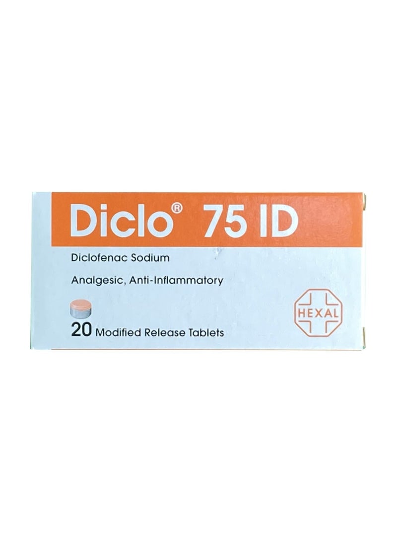 Diclo-ID 75mg Tabs 20s