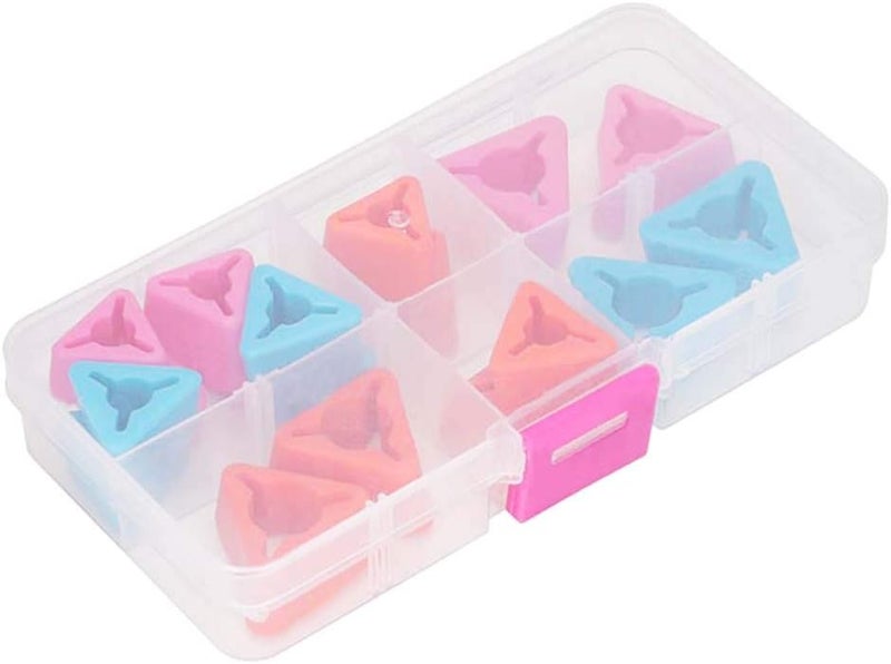Coopay Coopay 19pcs Knitting Needles Point Protectors MultiColored Rubber Knit Needle Tip Cap Stoppers with Compartment Box  Ideal Knitting  Crochet Supplies Gift for 7mm to 15mm Needle - Image 3