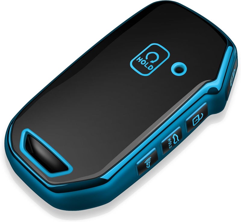 Tukellen Soft TPU Key Fob Cover for Kia - Blue - Image 1