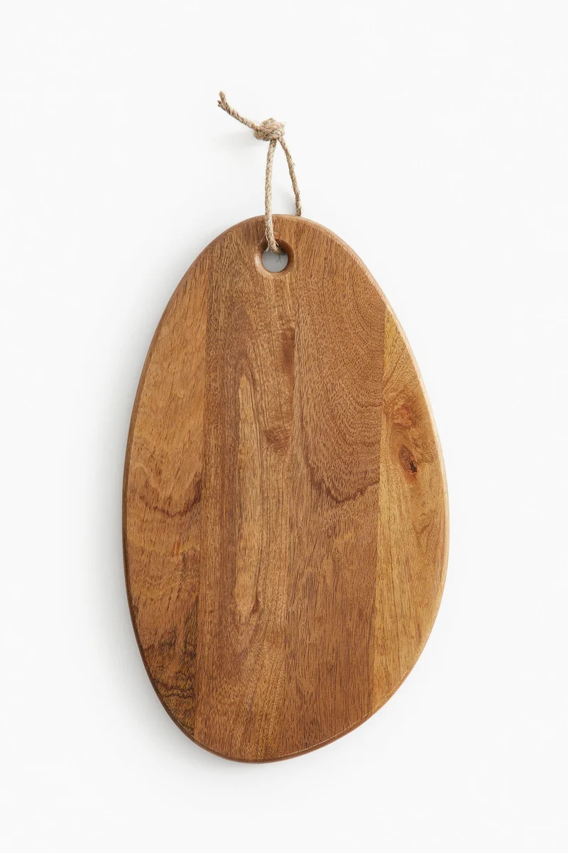 H&M Asymmetric mango wood cutting board
