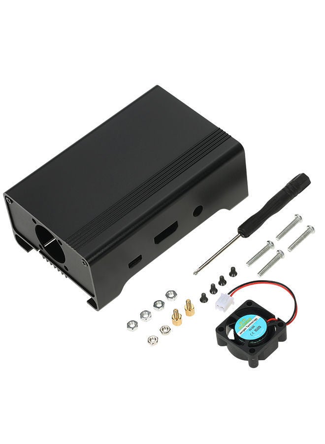 NIBEMINENT Aluminum Alloy Protective Case Housing Shell Enclosure Box Black 0.159kg  - Image 1