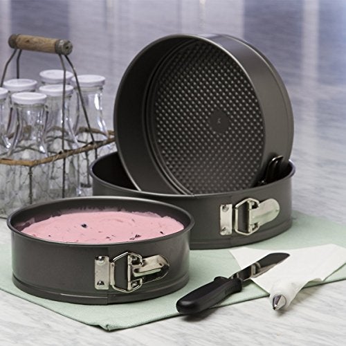 Ecolution Bakeins 3 Piece Springform Pan Set, Gray, 8”, 9”, and 10” Set - Image 4