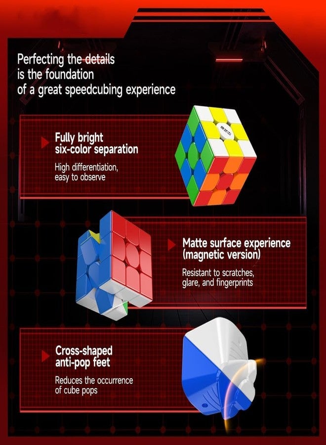 LiangCuber QY Toys Speed Cube 3x3 Magnetic - 56mm High Performance Stickerless Puzzle Cube 3x3x3 - Image 3