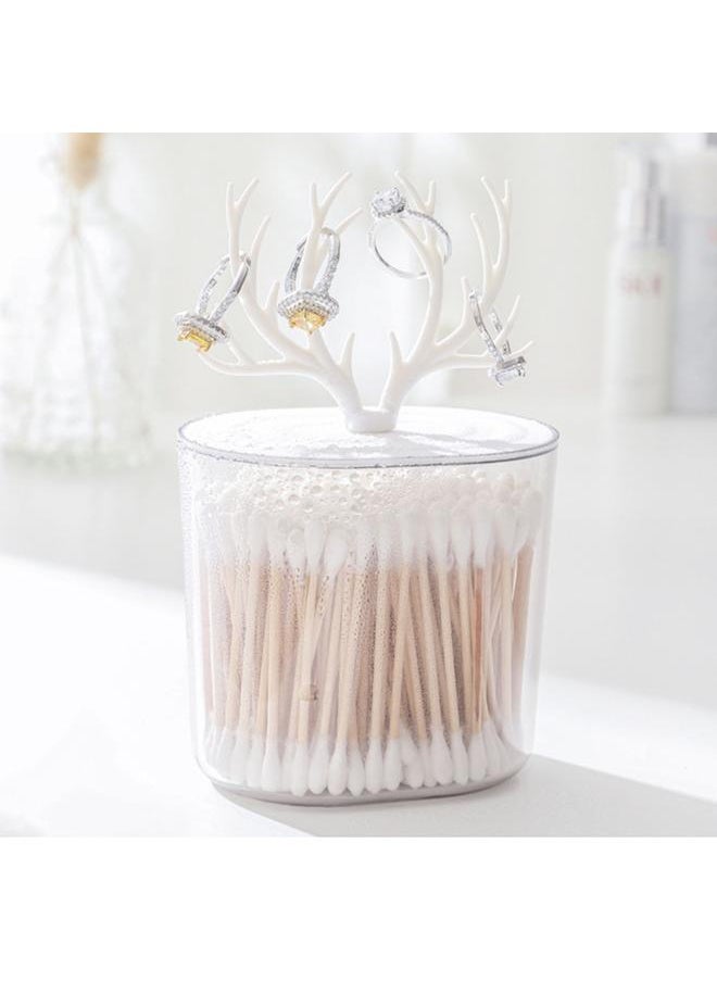 Thoraya - Multifunctional Toothpick Holder Large Capacity Dustproof Transparent Cotton Swabs Storage Box for Home - Image 1
