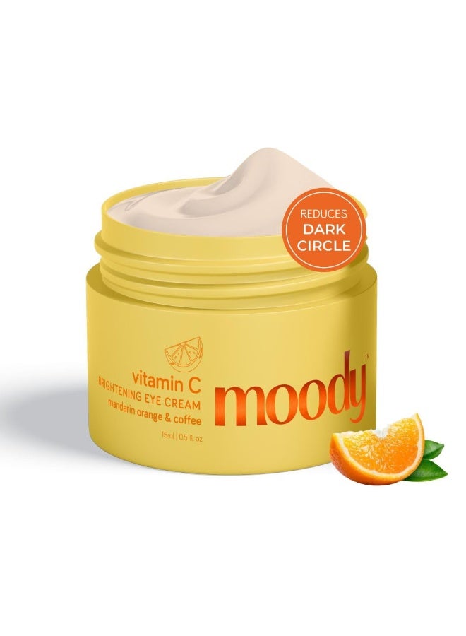  مودي كريم مودي لتفتيح منطقة تحت العين بفيتامين سي مع النياسيناميد والكافيين لعلاج الهالات السوداء والانتفاخات والخطوط الدقيقة | ٩٤٪ من المستخدمين لاحظوا انخفاضًا في الهالات السوداء | نباتي ١٠٠٪ - للنساء والرجال - Image 1