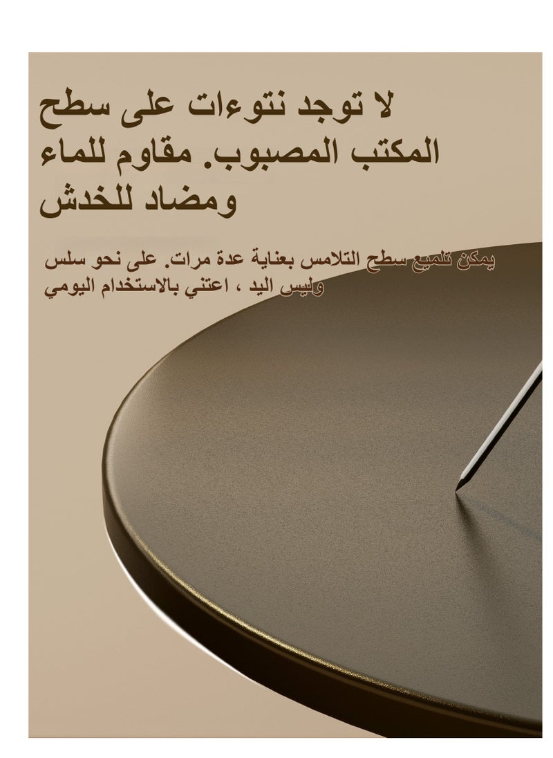 XiuWoo Living room home retro, living room side table, creative bedside table, rack black small round table, sofa side cabinet light luxury small coffee table  - Image 4
