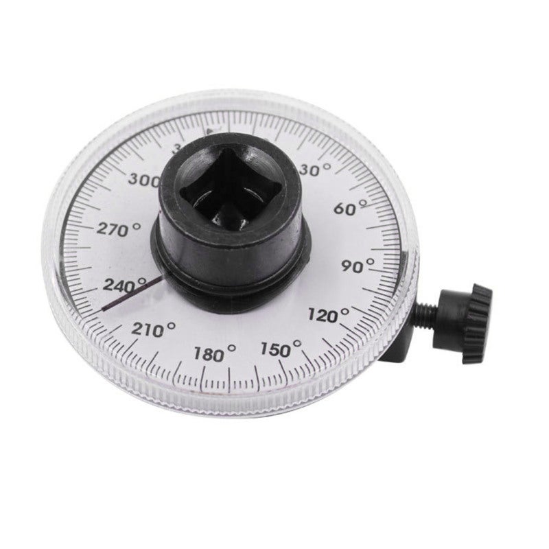 1/2 Inch 360 Degree Torque Angle Gauge - Precision Measurement Tool for Professional Mechanics - Chrome Vanadium Steel Drive Torque Angle Gauge with Clear Scale for High Performance Engines - Image 3