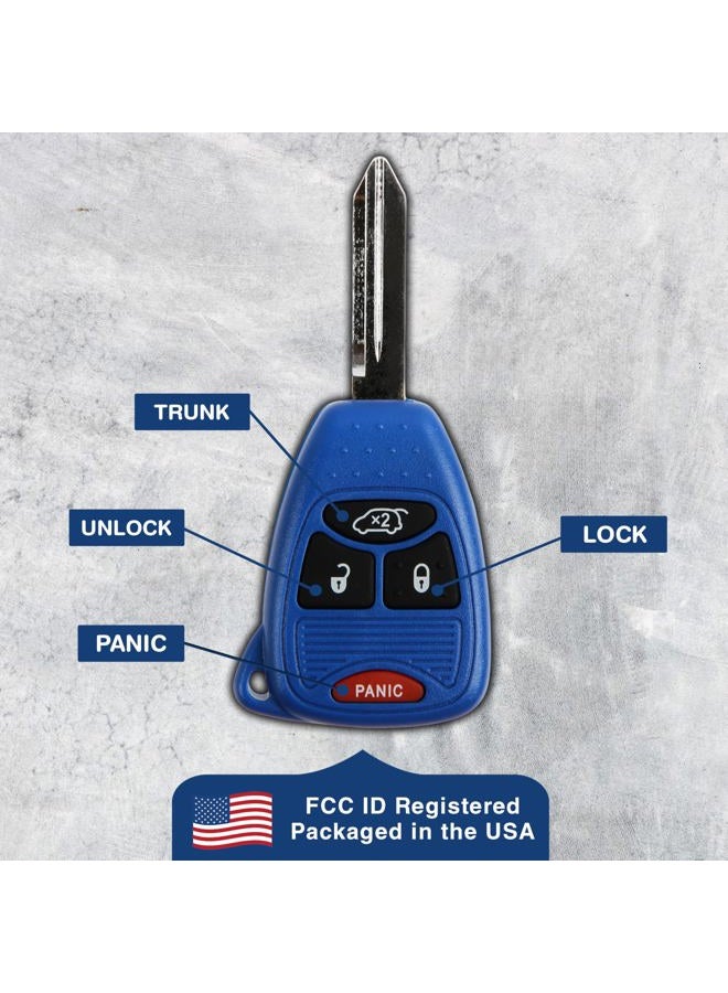 KeylessOption Key Fob Replacement for 2004 2005 2006 2007 2008 2009 2010 2011 2012 2013 2014 2015 2016 Chrysler 300 Dodge Durango Ram Jeep Cherokee Remote, 4-Button OHT692427AA, Self Programming - Image 5