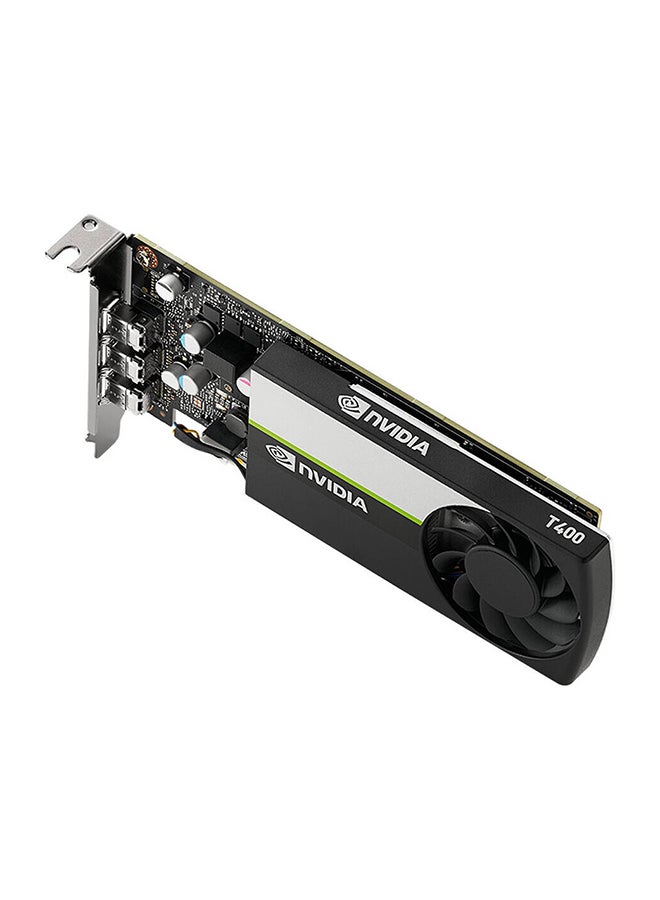 إنفيديا بطاقة الرسوميات T400 منخفضة الارتفاع، 4 جيجابايت من ذاكرة GDDR6 بسعة 64 بت، عرض نطاق ذاكرة 80 جيجابايت/ثانية، 384 نواة CUDA، PCIe 3.0 x16، معمارية NVIDIA Turing، 3 x Mini DisplayPort | VCNT400-4GB-SB - Image 4