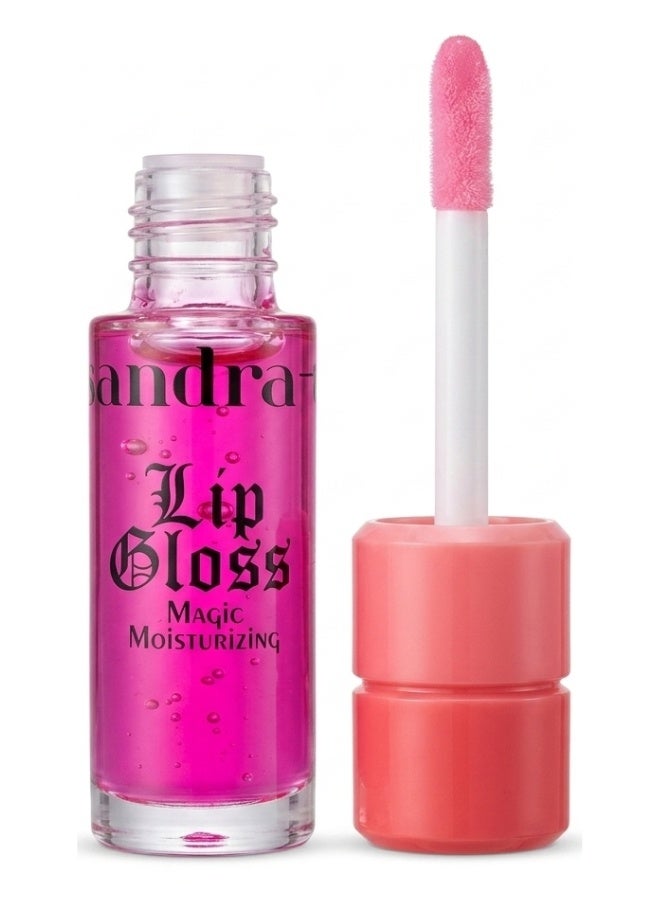 Sandra Magic Moisturizing Lip Gloss SC610 Hydrating Shine Lip Treatment Pink 6ml - Image 1