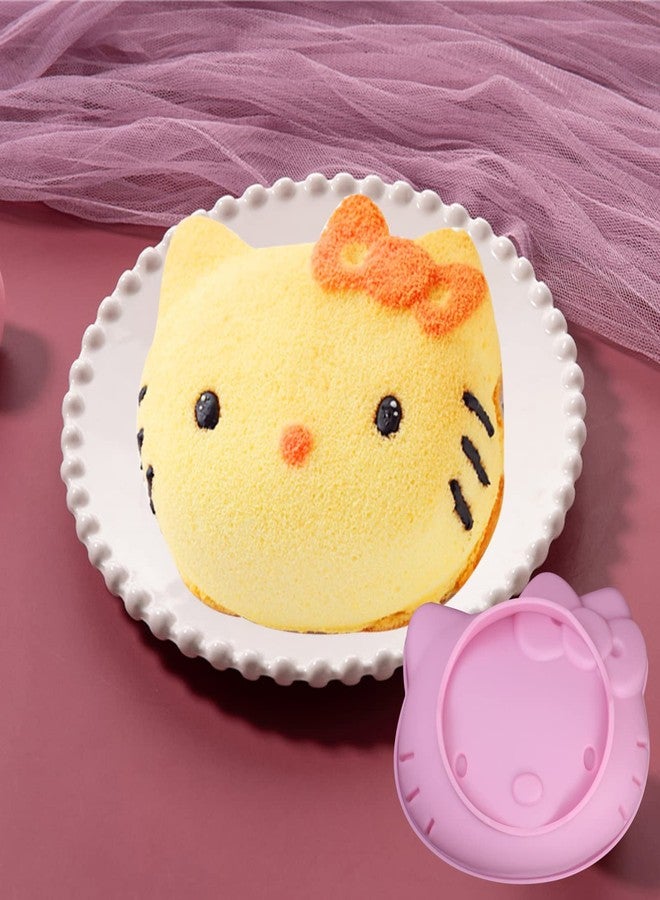 Yedadone 6 Inch Cute Cat Silicone Fondant Cake Mold - Non-stick Chocolate Candy Mold for Cake Making - Image 4