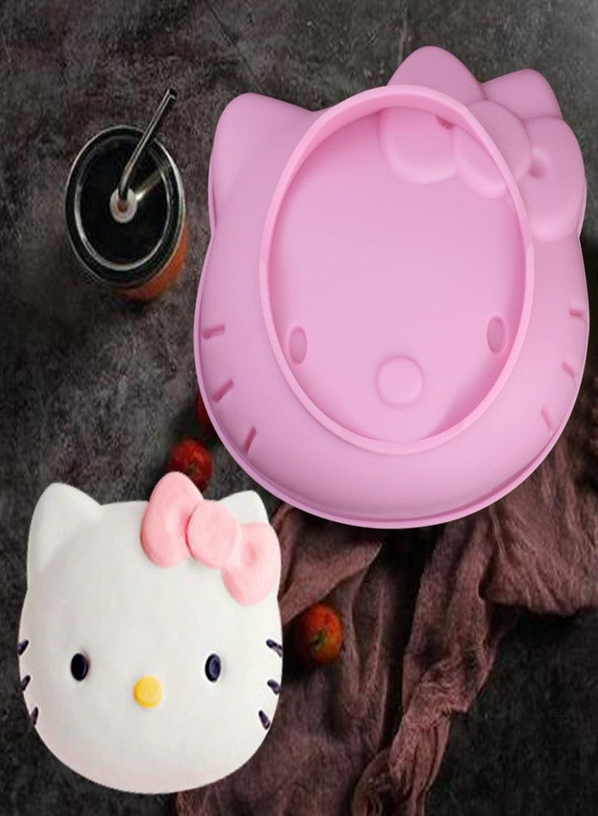 Yedadone 6 Inch Cute Cat Silicone Fondant Cake Mold - Non-stick Chocolate Candy Mold for Cake Making - Image 5