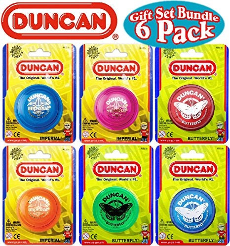 Duncan Yo-Yo Imperial (3) & Butterfly (3) Deluxe Gift Set Bundle - 6 Pack (Assorted Colors) - Image 1