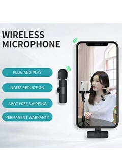 K9 2in1 Bluetooths Mic K9 Wireless Collar Microphone Dual Lapel Lavalier Mic for Noise Reduction Vlogging Interview Live Streaming YouTube Video Broadcast With 2 Mic Receiver for iPhone and Android  - Image 4