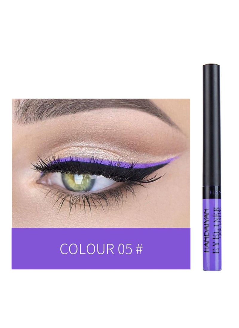 Handaiyan Waterproof Eyeliner color Liquid Liner UV Finish Professional Makeup Long Lasting Quick Smudge Proof Hyper Drying Resistant Stay All Day Waterline Winged Instant Result  - Image 2